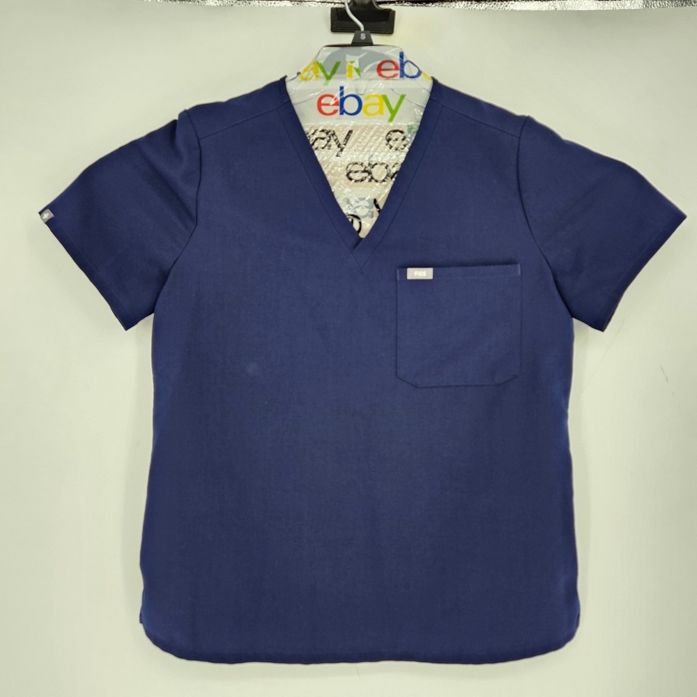 Figs Scrub Top Womens Large Catarina One Pocket‎ Navy Blue Healthcare Uniforms